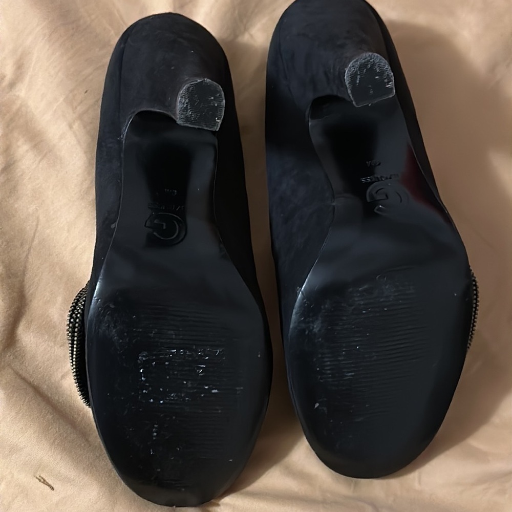 G by Guess Black Heels with Silver Accents - Picture 2 of 4